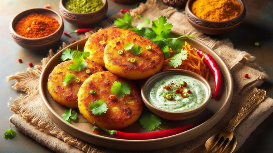 Crispy Spicy Aloo Tikki