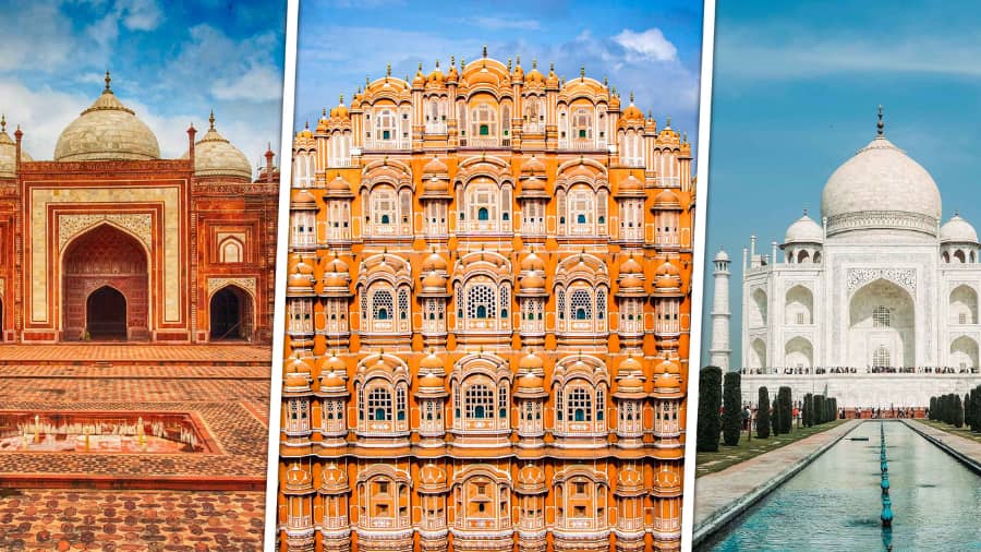 Why is the Delhi Agra Jaipur Tour called the Golden Triangle Tour
