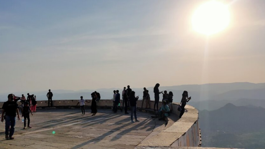 Sunset at Sajjangarh Monsoon Palace