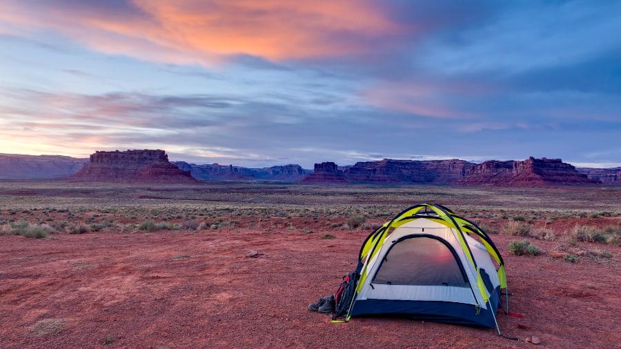 Camping in the Desert